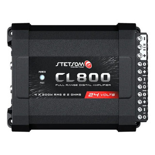 Modulo Stetsom 800w 24v Cl800.4 Amplificador Top Estéreo Ou Bridge 10hz A 20khz Crossover E Level 