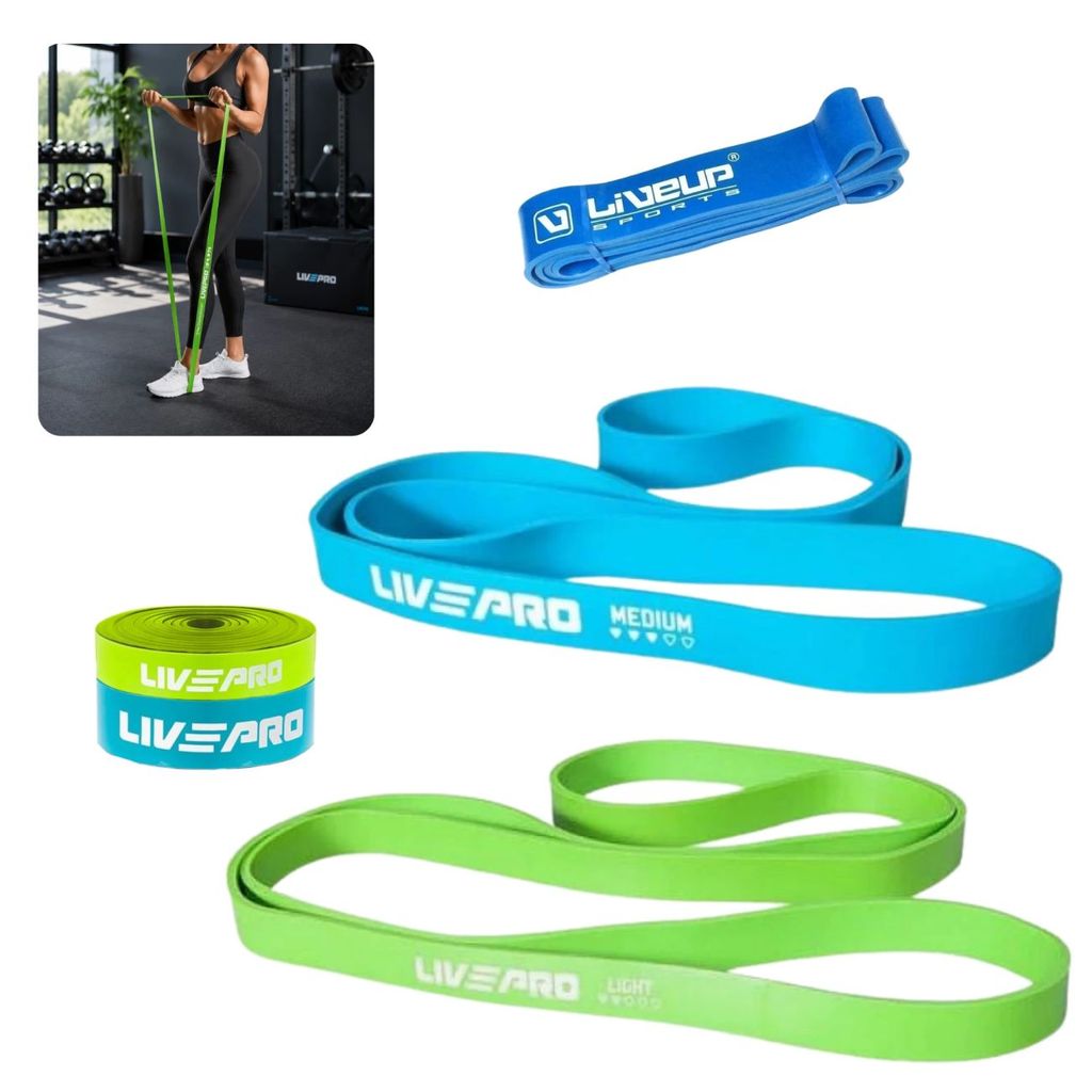 Kit 3 Faixas Elásticas Super Bands Exercícios Funcional, Pilates, Crossfit