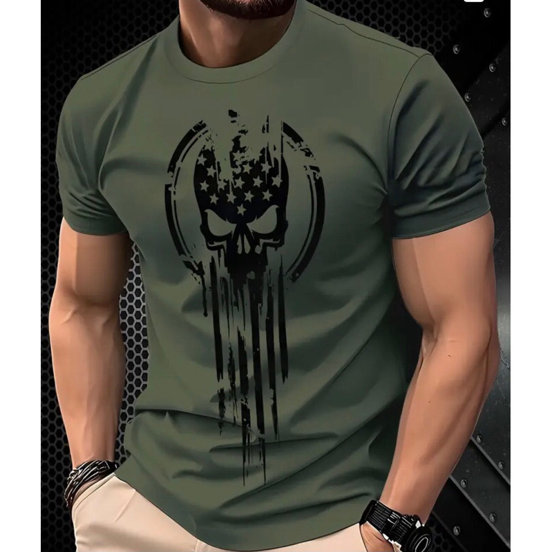 Camisa Camiseta Estampado VINGADOR Lançamento Confortável Estilosa Perfeita Festas e Baladas 100% Algodão