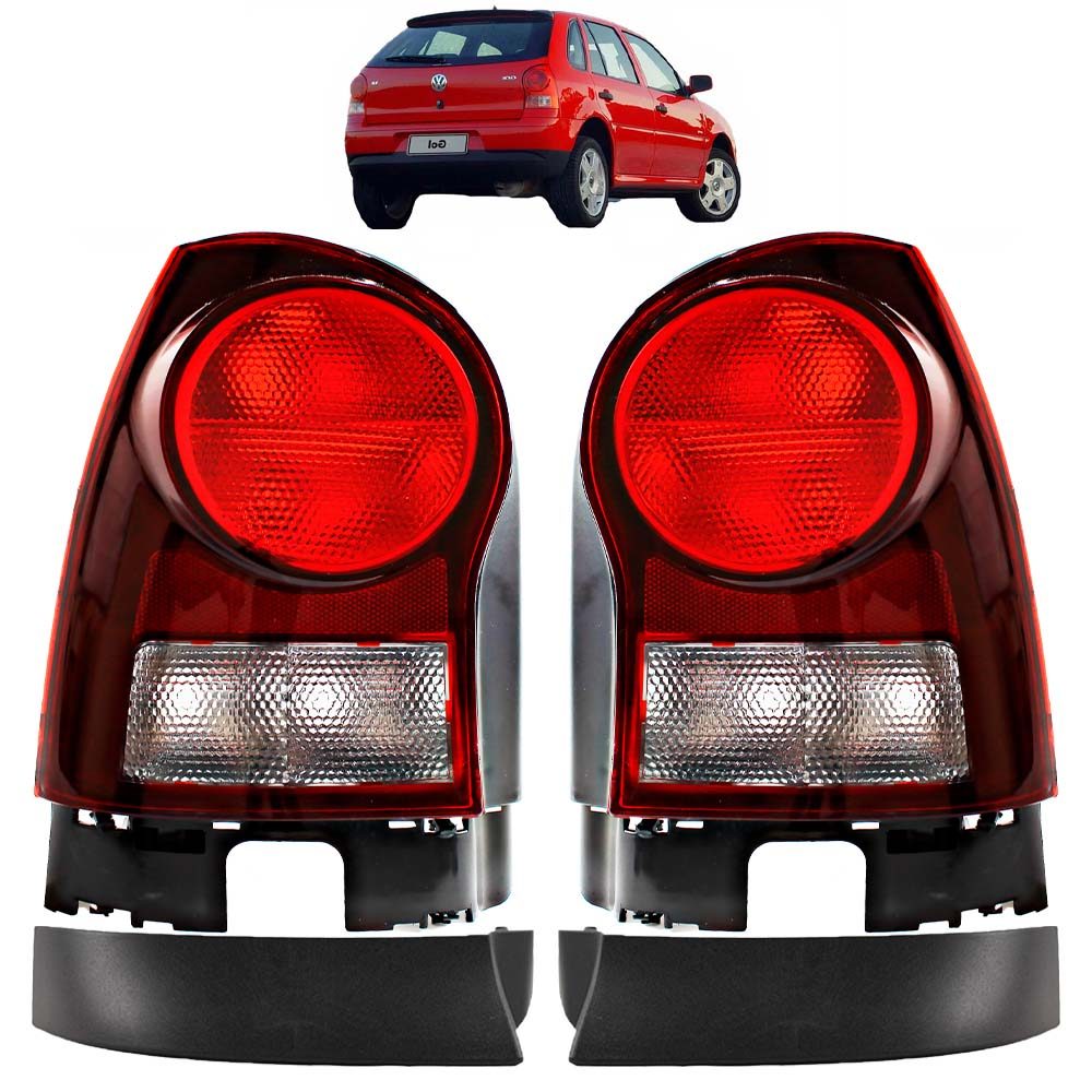 KIT Lanterna Traseira Gol Power G4 2006 2007 2008 2009 2010 2011