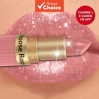 Batom De Veludo Com Glitter Rosa Perolado-Brilho Metálico À Prova D'água De Longa Duração…