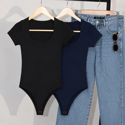 Body Feminino Básico Manga Curta Premium