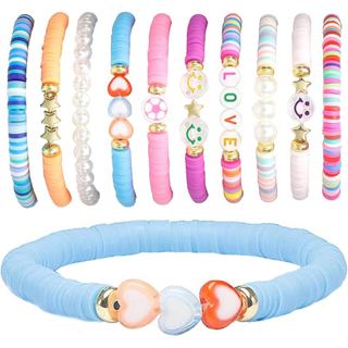 Pacote com 10 Pulseiras de Amizade Neon Trançadas, Ajustáveis e Feitas à Mão para Adultos, Acessórios Coloridos para Fes