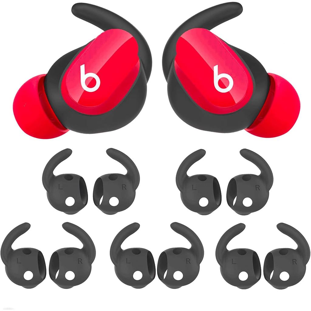 Ganchos de Orelha Compatíveis com Beats Studio Buds e Studio Buds + /(Plus), Capas de Silicone Antiderrapantes