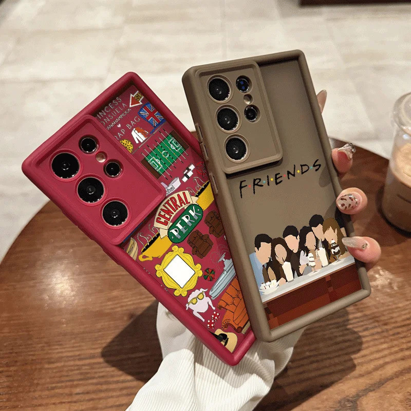 Capa de Telefone Divertida do Programa de TV "Coffee Friends" para Samsung Galax