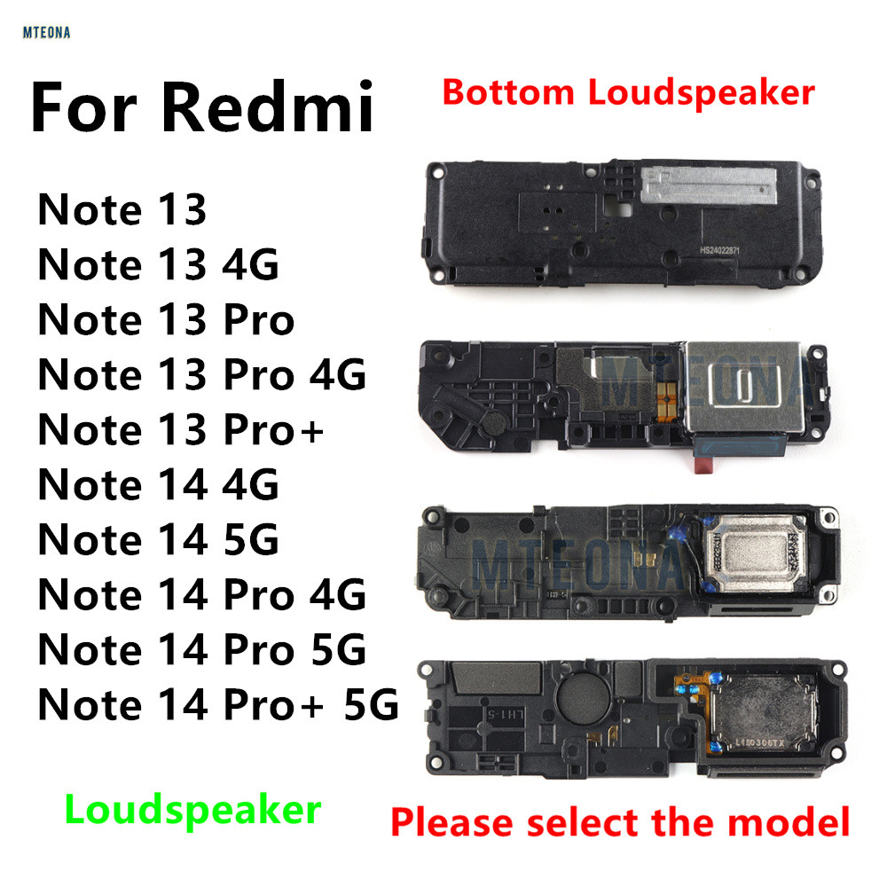 Alto-Falante Para Xiaomi Redmi Note 14 13 Pro Plus 4G + 5G Campainha Substituiçã