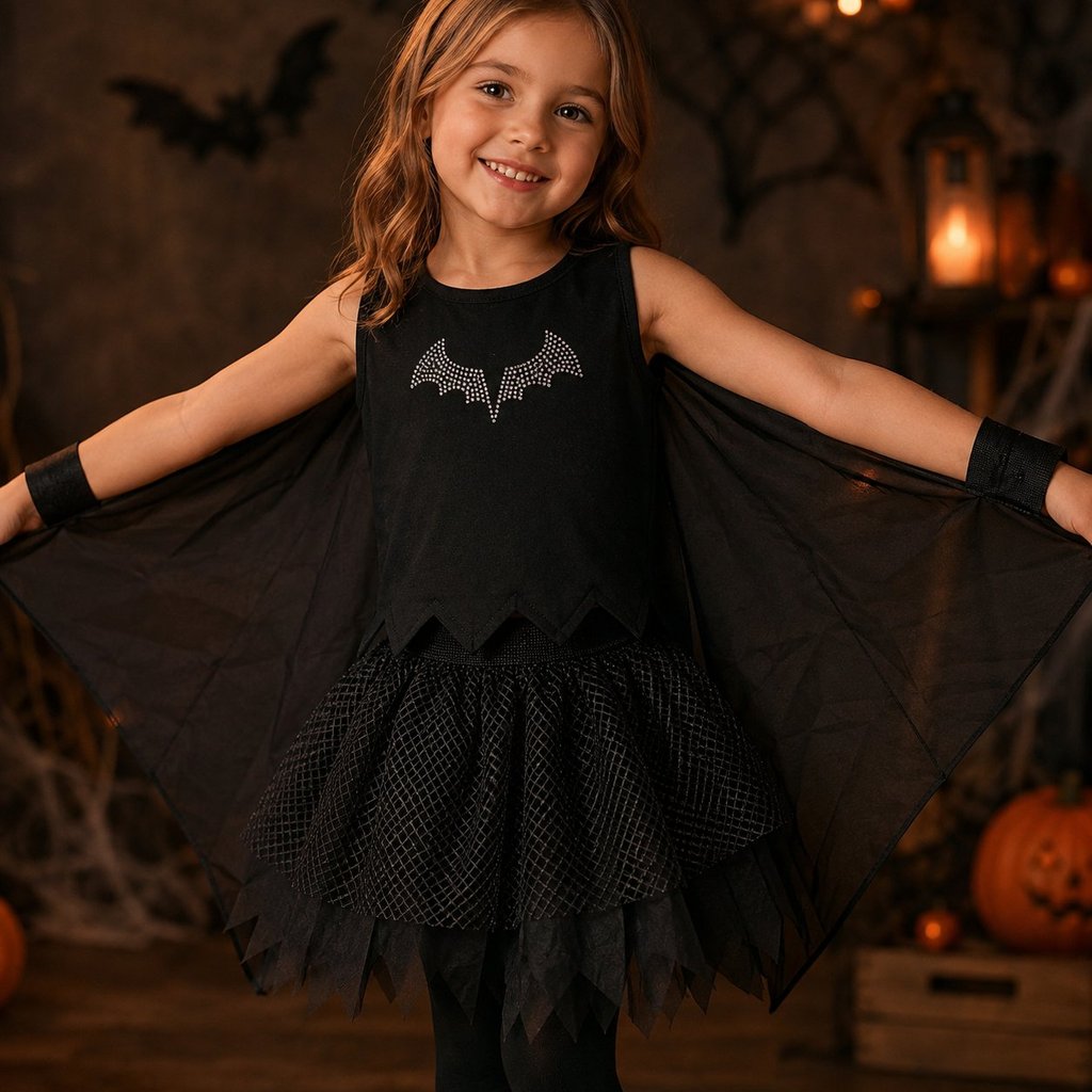 Fantasia Infantil Morceguinha Completa Bely Modas