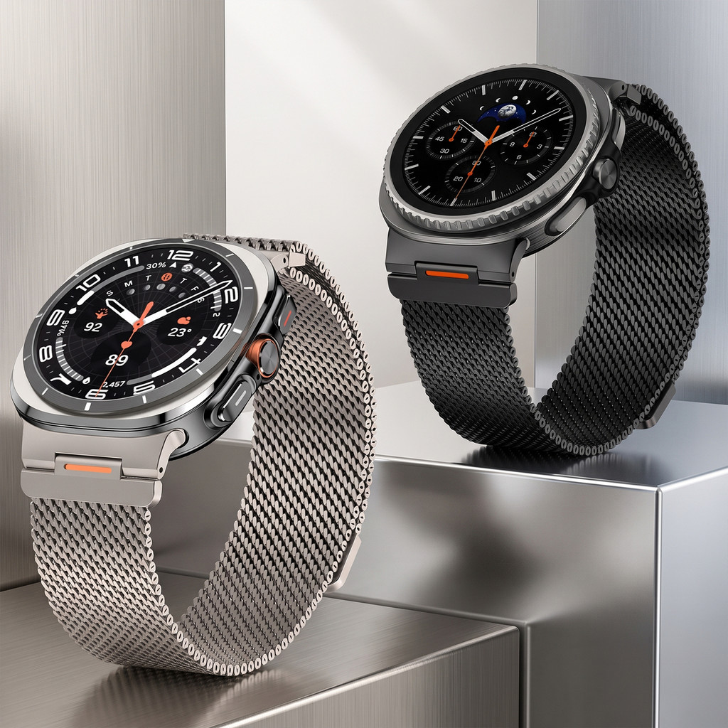 Pulseiras De Aço Inoxidável Pulseira De Laço Magnético Para Samsung Galaxy Watch