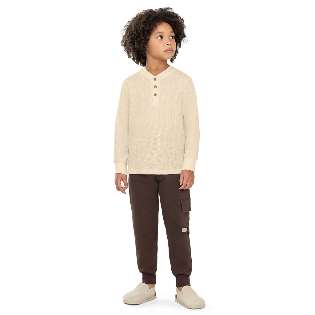 Calça Infantil Menino Com Bolso Cargo Colorittá Marrom