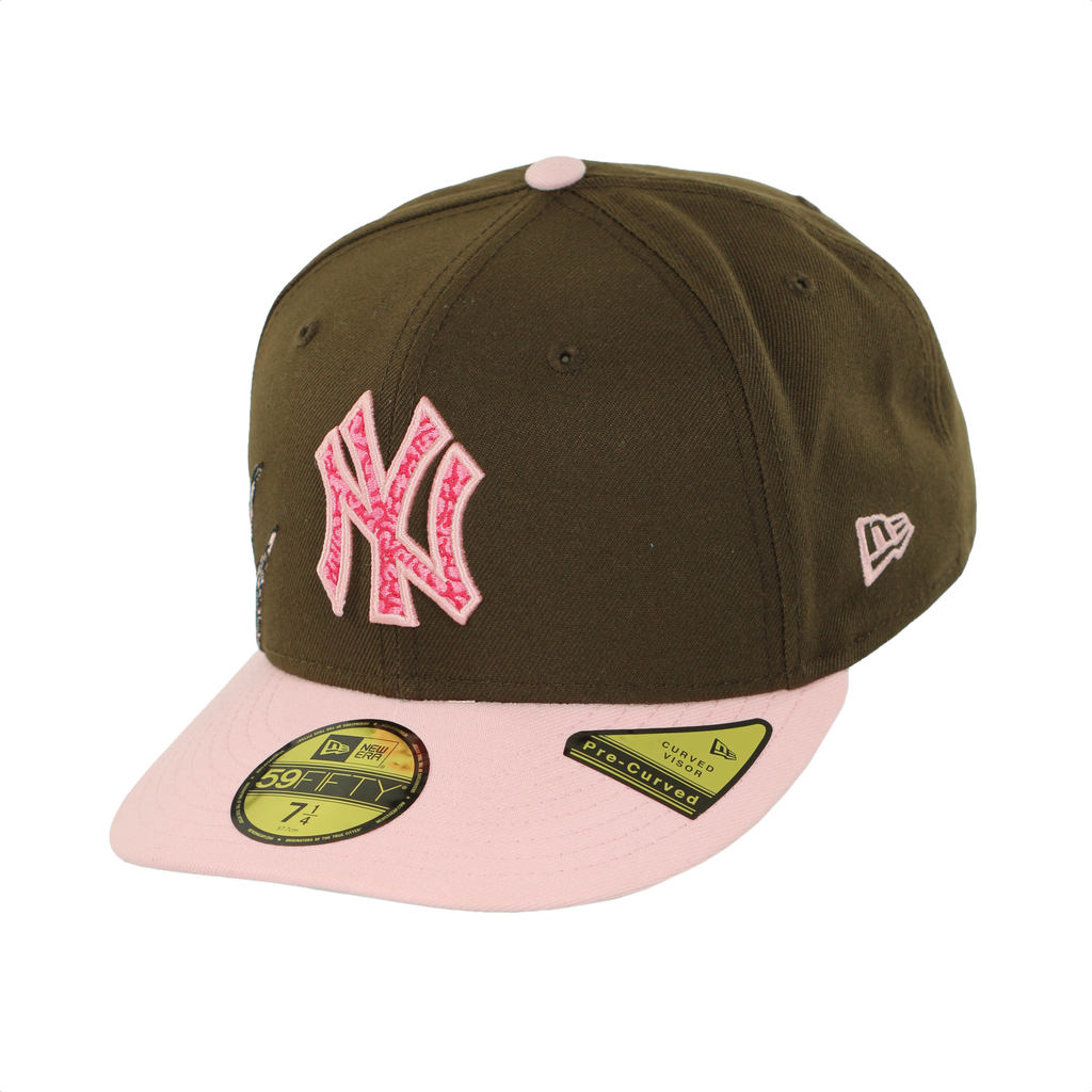 Boné New Era 59Fifty New York Yankees Marrom e Rosa - Unissex
