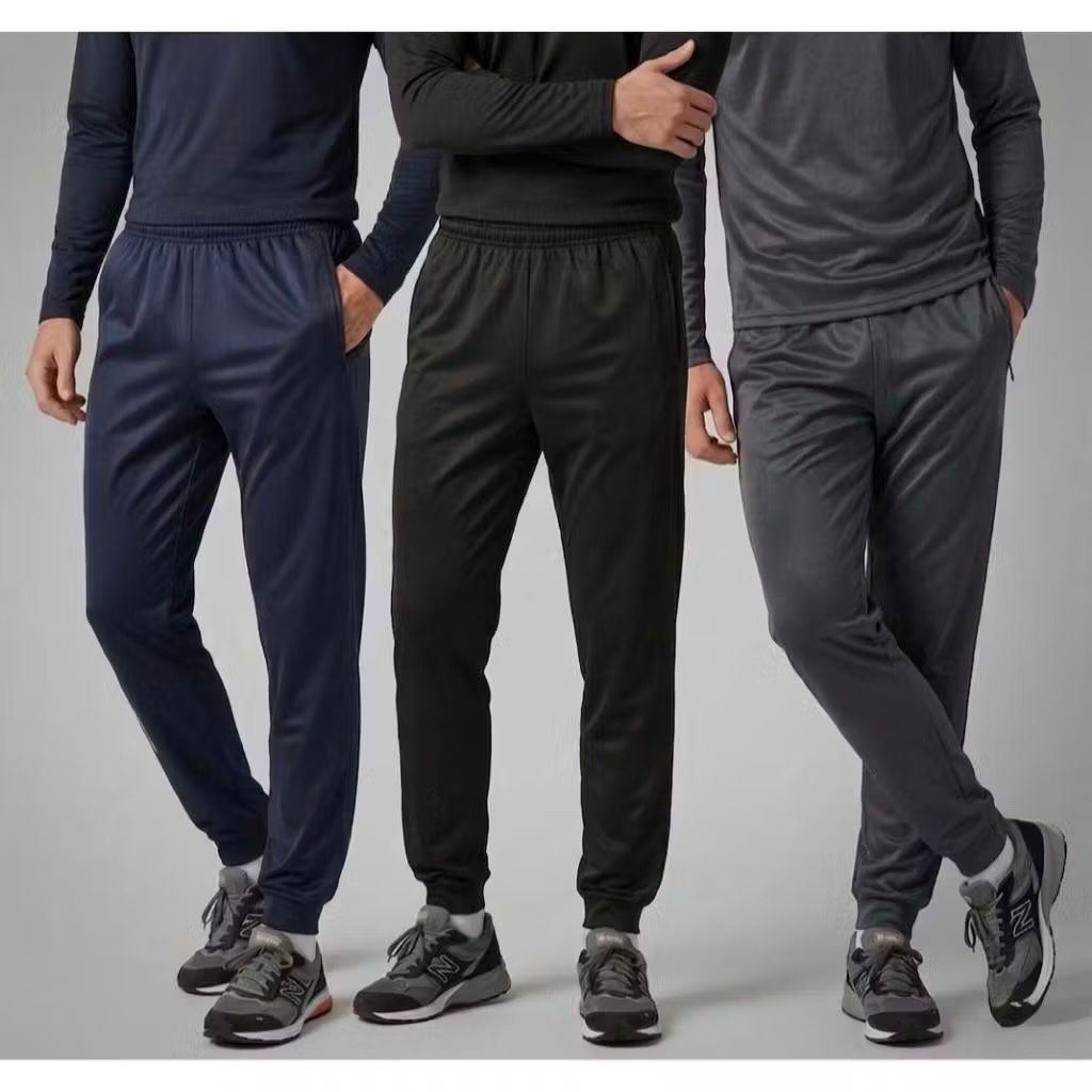 Kit 3 Calças Chimpa Masculina Bolsos Com Ziper Esportiva Corrida Academia Calça Forrada