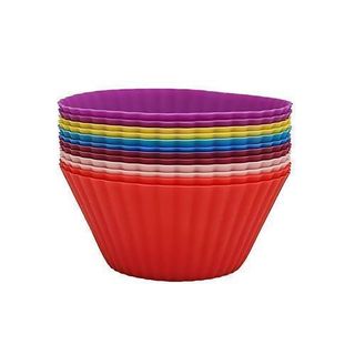 Forma silicone sortida cupcake muffin 12 peças diâmetro 7cm altura 4cm profundidade 3cm TOP RIO