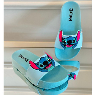 Sandália Adulto Feminina Slide Nuvem Infantil Stitch Pala Diversão Solado Macio e Confortável Full