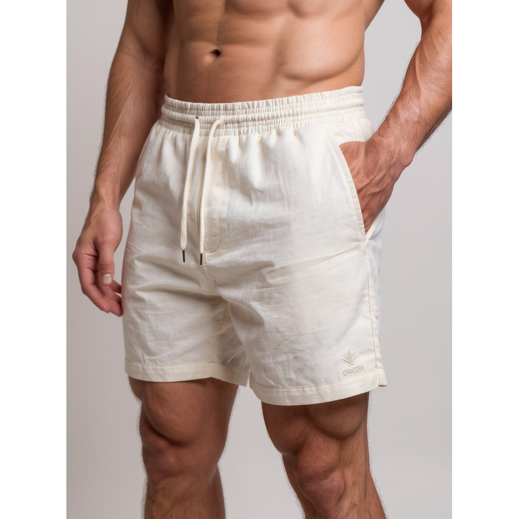 Kit 3 Bermudas Masculinas Linho Elastano Praiana Confortável Verão — Magazine NP