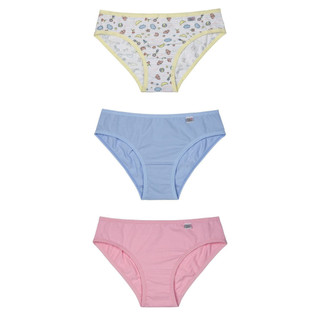 Kit 3 Calcinhas Infantil Miss em Cotton 51309 DelRio Kids