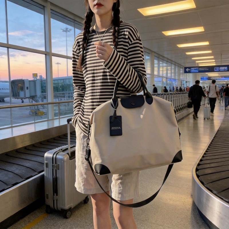 Moda grande capacidade de curta distância Commuter saco de viagem senhoras portátil moda leve saco de bagagem de viagem 