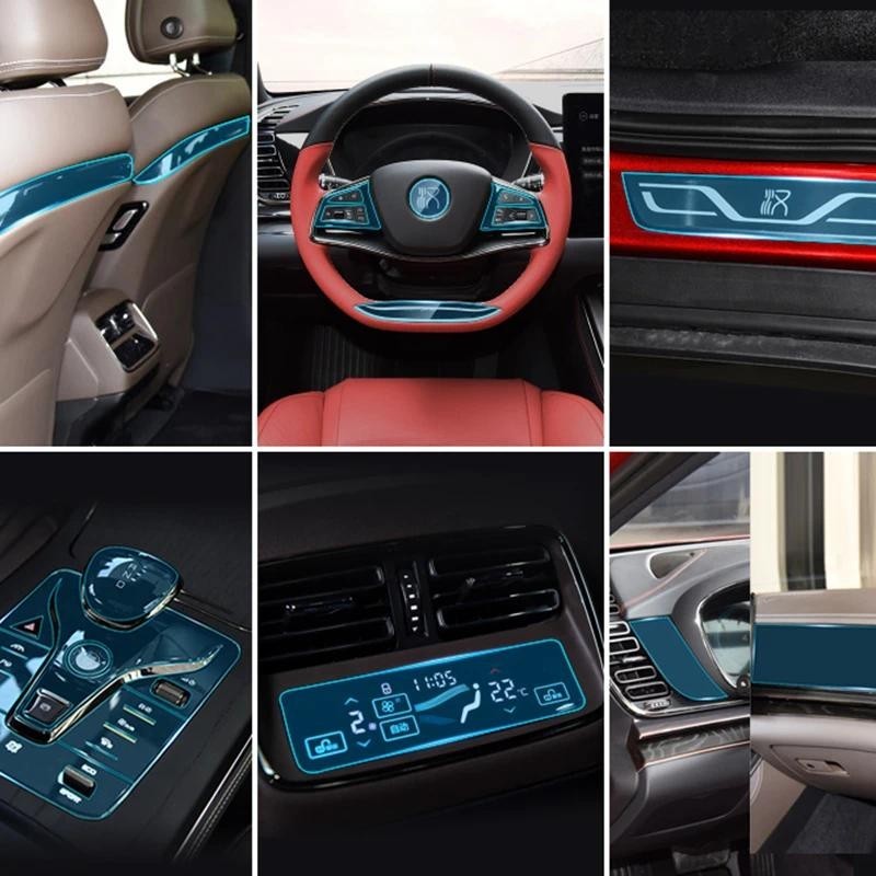 Para BYD HAN 2021-2025 Adesivos Interiores Do Carro Acessórios Ferramentas De Automóveis Peças De Automóvel Decoração