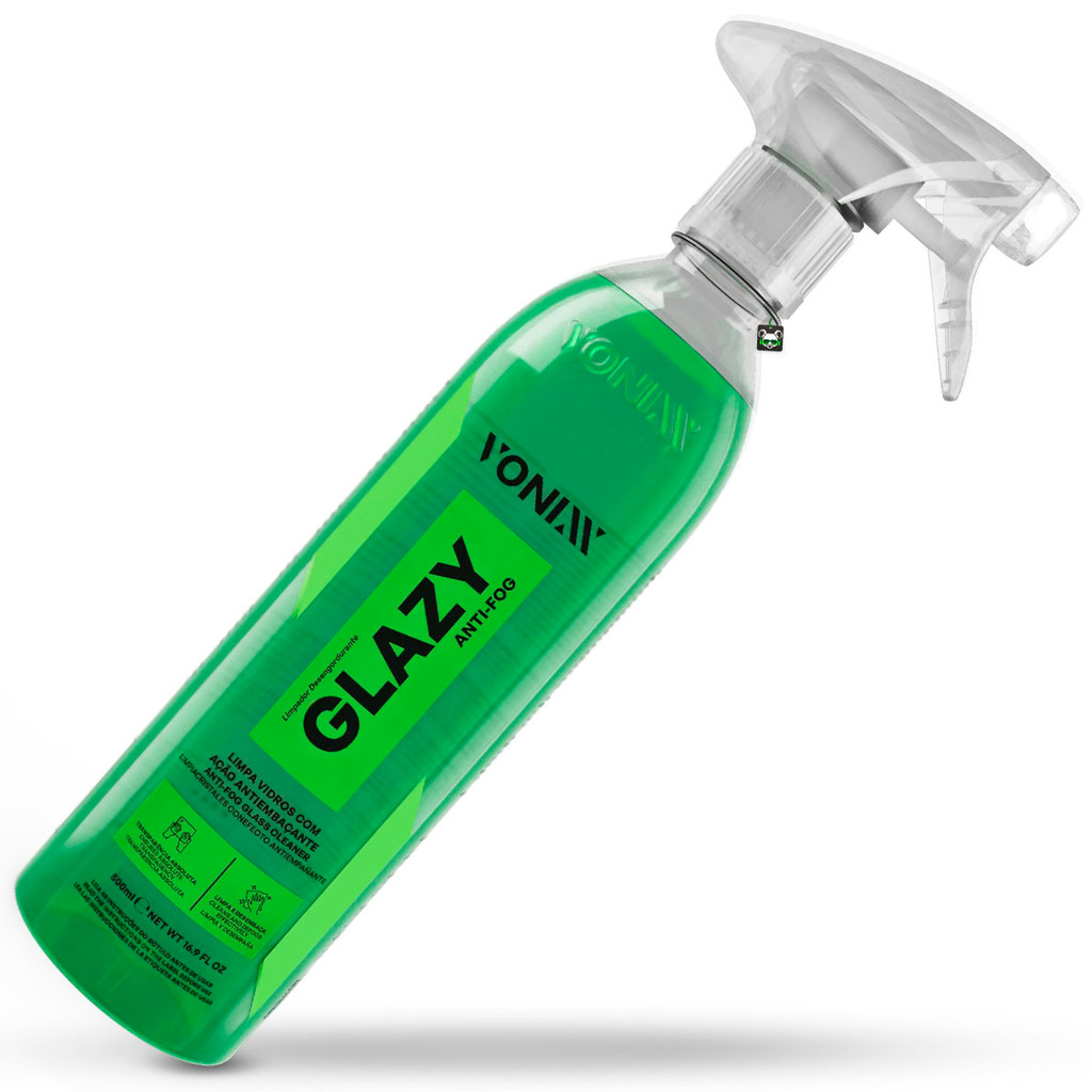 Limpa Vidros Antiembaçante 2 em 1 Glazy Antifog 500ml Vonixx