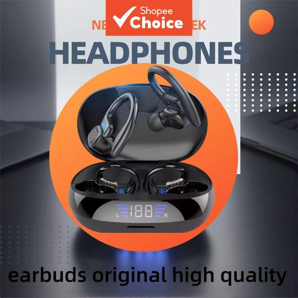 Fones de ouvido Bluetooth com display LED SP106M, fones esportivos portáteis com carregamento, latência baixa e zero