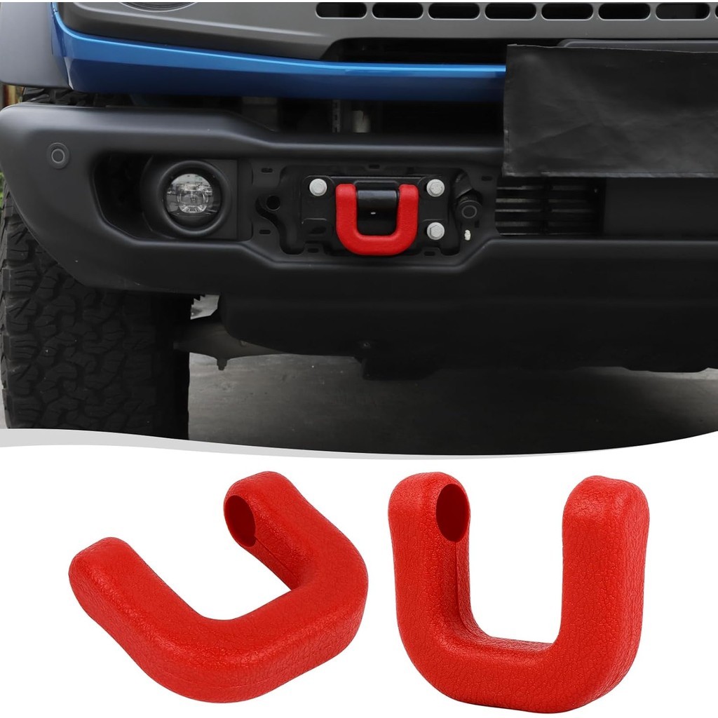 Voodonala Para Ford Bronco 2021-2024 Tampa Do Gancho De Reboque Dianteiro Protetor De Ganchos De Carro Compatível Com (F