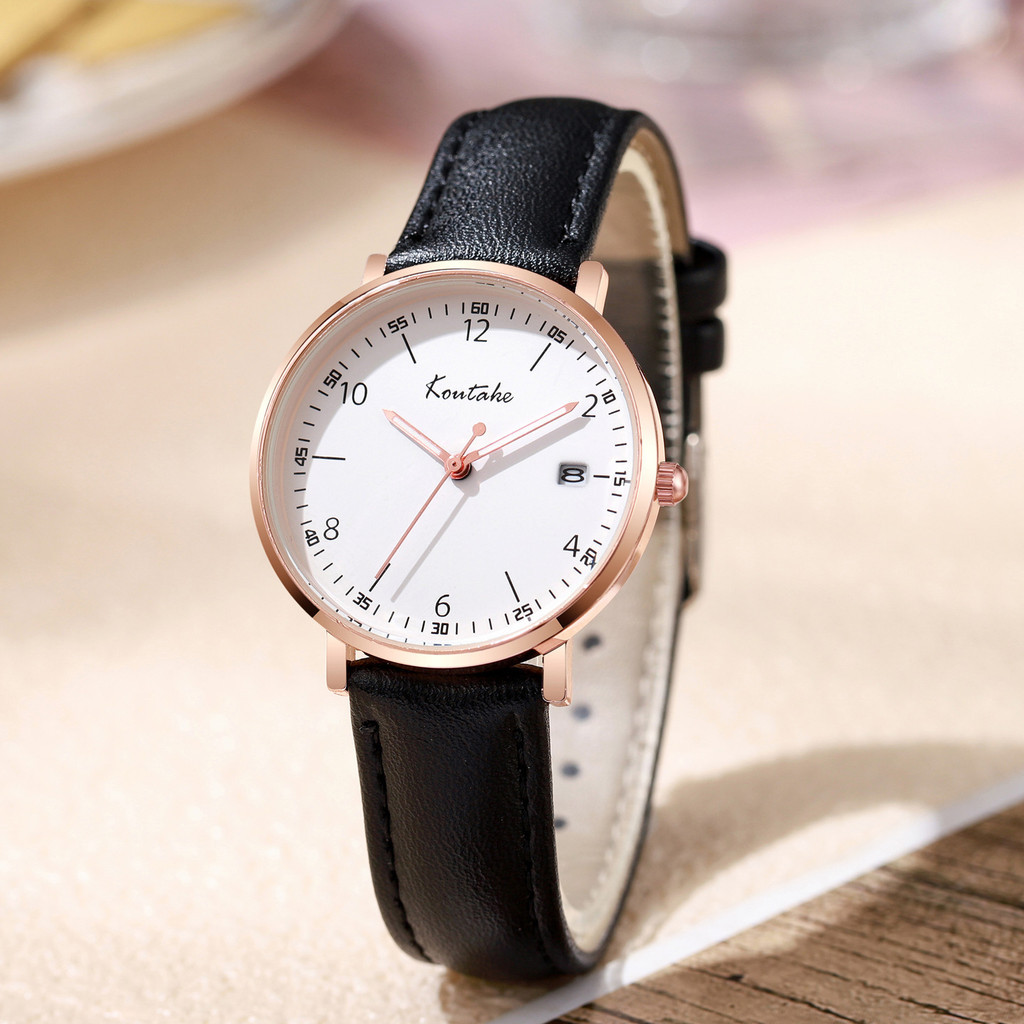 Novo produto estudante festa moda senhoras relógio feminino cinto nicho temperamento Casual calendário Digital Display t