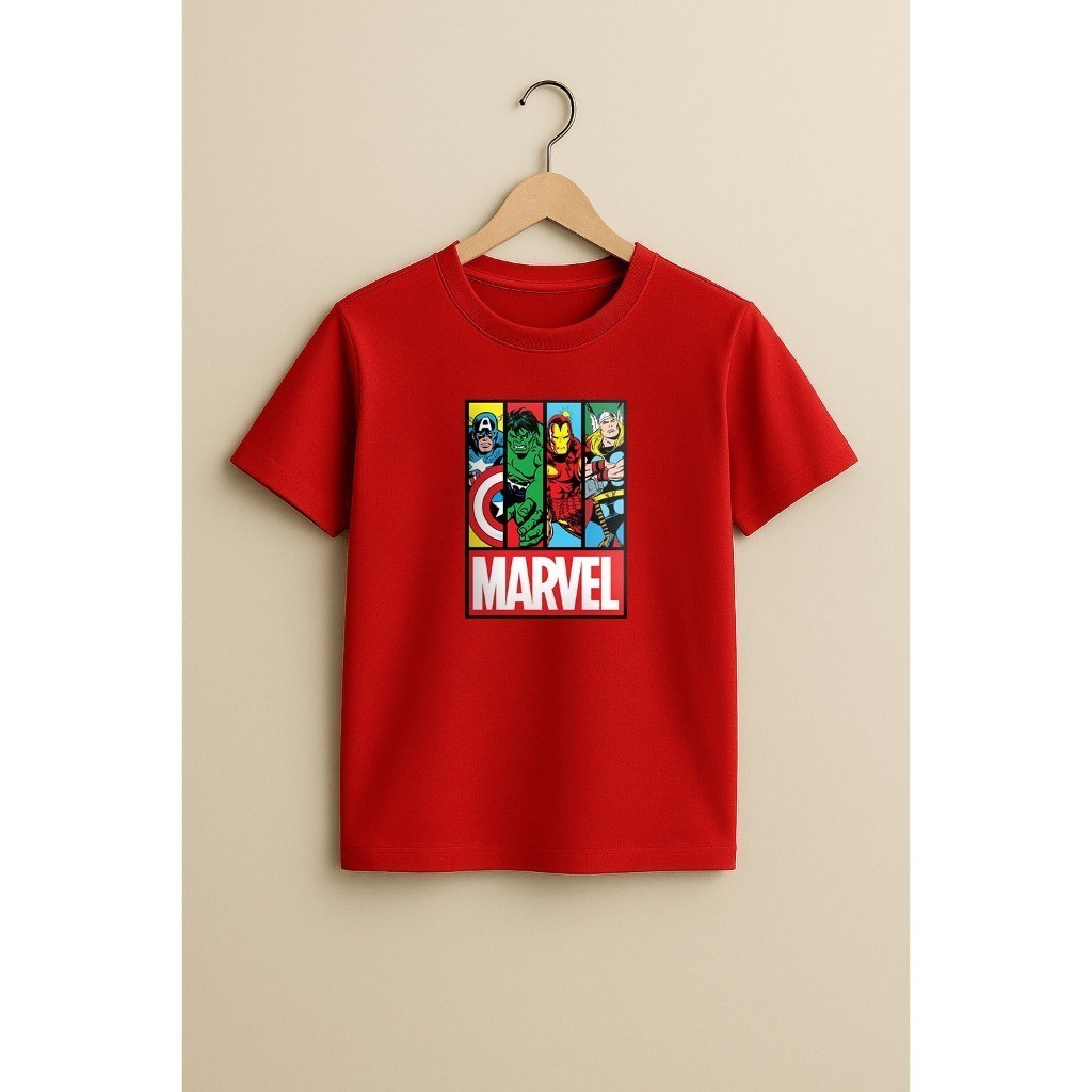 Camisetas Infantil 100% Algodão Personagens Estilosa e Divertida Super Heróis Criança Camisa Blusa