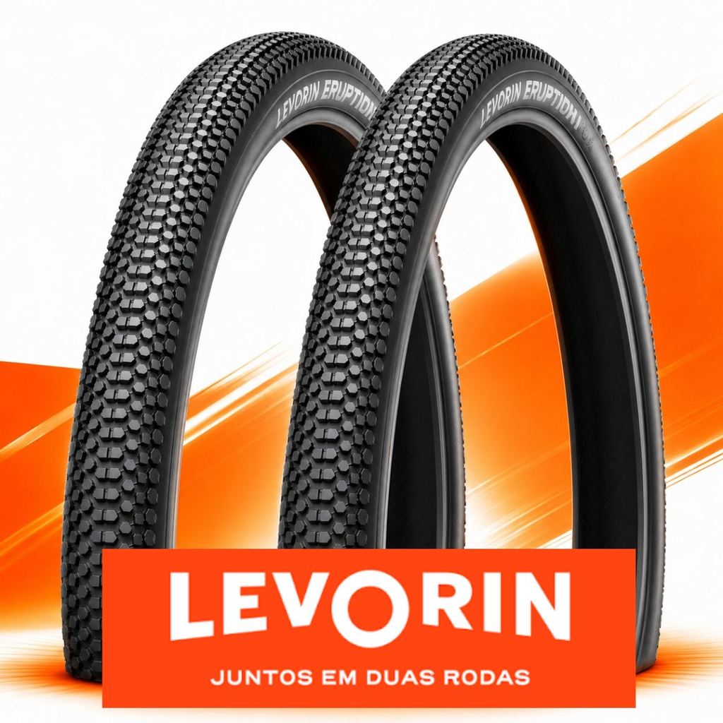 Par Pneu Bicicleta Aro 29 Levorin Eruption Aro 29x2.10 Bike Cravo Banda Leve Balão