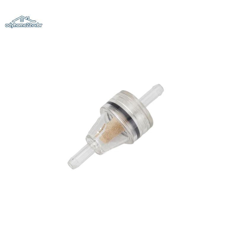 adyhome22vv 6mm Pequeno Plástico Universal Motocicleta Gás Gasolina Filtro De Óleo Combustível 1/4 " Em Linha Transparen