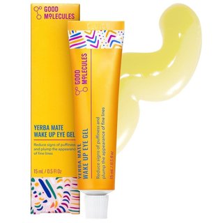 GoodMoleculesYerbaMateWakeUpEyeGel - Gel Hidratante para Olhos com Ácido Hialurônico e Cafeína - Combate Olheiras e Inch
