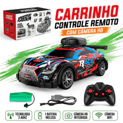 Carrinho De Controle Remoto Com Câmera Wi-Fi E App Escala 1 22 Infantil Menino Brinquedo