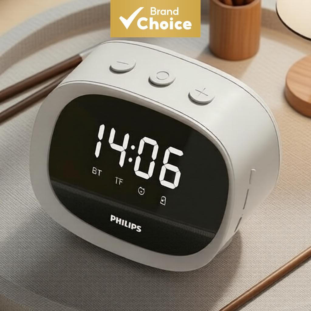 PHILIPS TAS2909 Alto-falante Bluetooth com Despertador, Unidade de Alto-falante de 50mm, Configuração de Alto-falantes