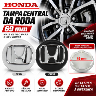 4 Pçs 58/69MM Tampa Central Da Roda Do Carro Hub Cobre Acessórios Exteriores Automóveis Para Honda Civic XR-V HR Cidade 