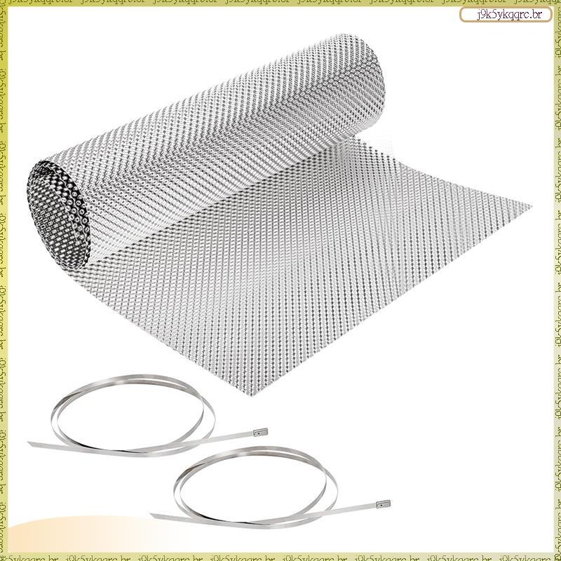 [Elqn] Escudo Térmico De Escapamento Automotivo 16 " X 39 " Kit De Proteção Térmica De Alumínio Em Relevo Para Silenciad