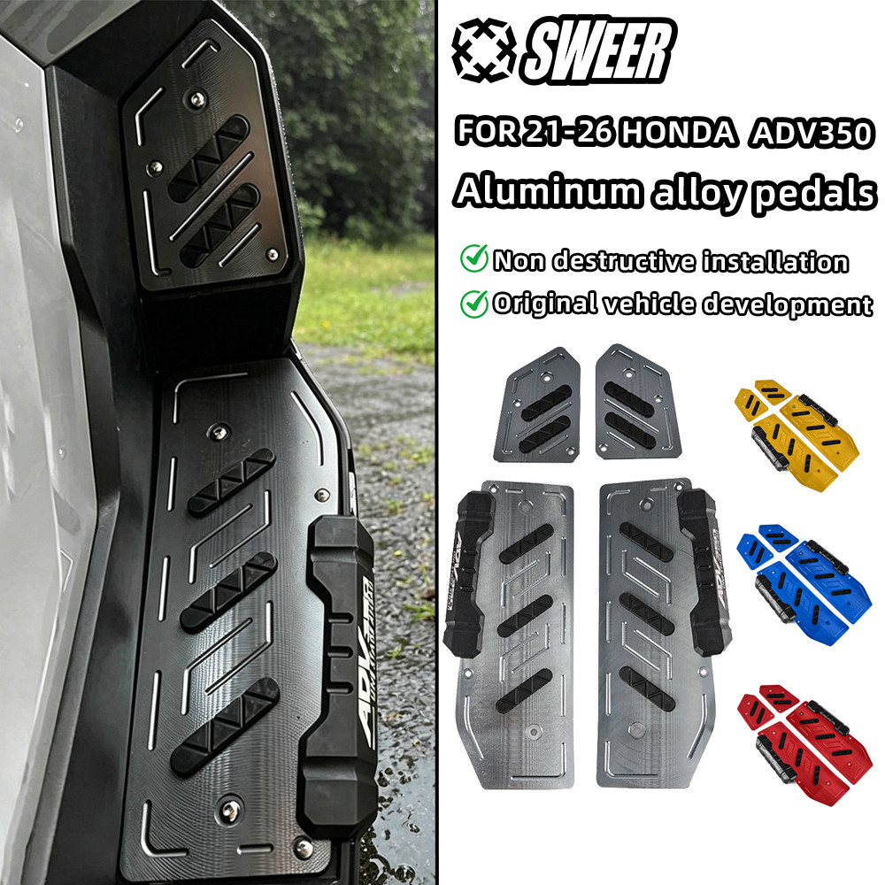 Para Honda ADV 350 ADV350 2021-2026 Motocicleta CNC Alumínio Apoio Os Pés Matting Antiderrapante Footboard Não Destrutiv