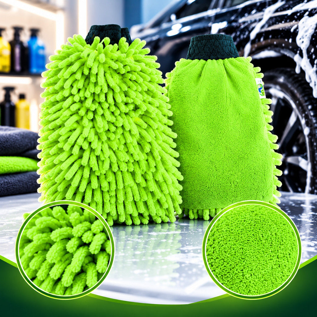 Luva Pano de Microfibra Multiuso Para Limpeza Veicular Carro