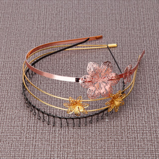 Novo estilo versão coreana faixa de cabelo dourada faixa de cabelo estilo faixa de cabelo faixa de cabelo prensa grampo 
