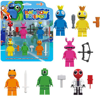 6 Pçs/set Roblox Rainbow Friends Bloco De Construção Brinquedo Figuras De Ação Coleção Para Criança Presente De Natal RF