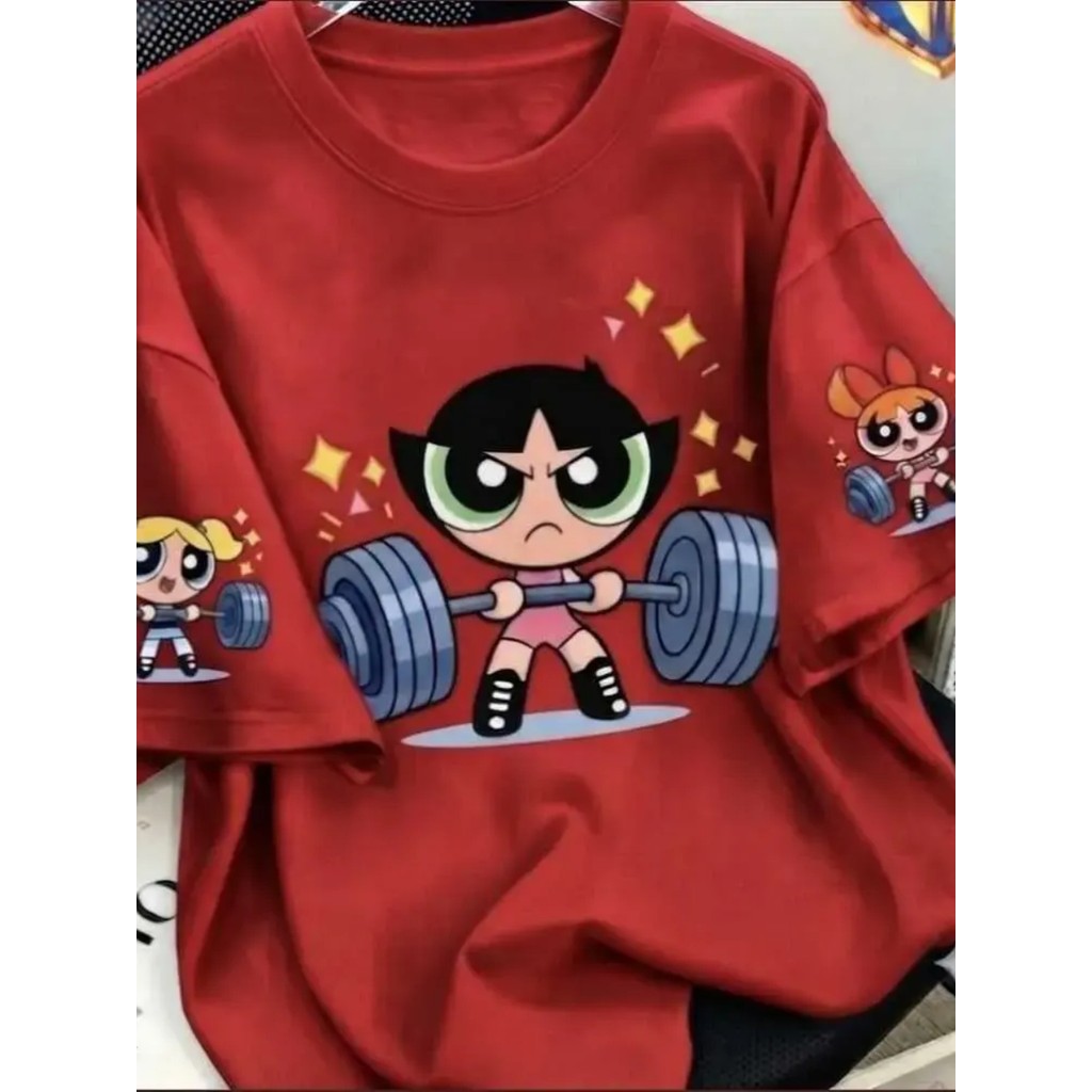 Camiseta UNISSEX Plus Size Feminina As Meninas Superpoderosas Gym 100% Algodão