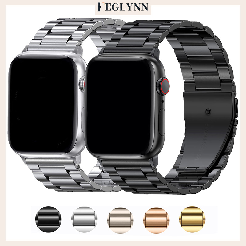 Pulseira De Metal Aços Para Relógio Smartwatch Apple Watch Ultra 4 SE 3 2 Séries 12 11 10 9 8 7 IWatch 46 49 45 41 42mm