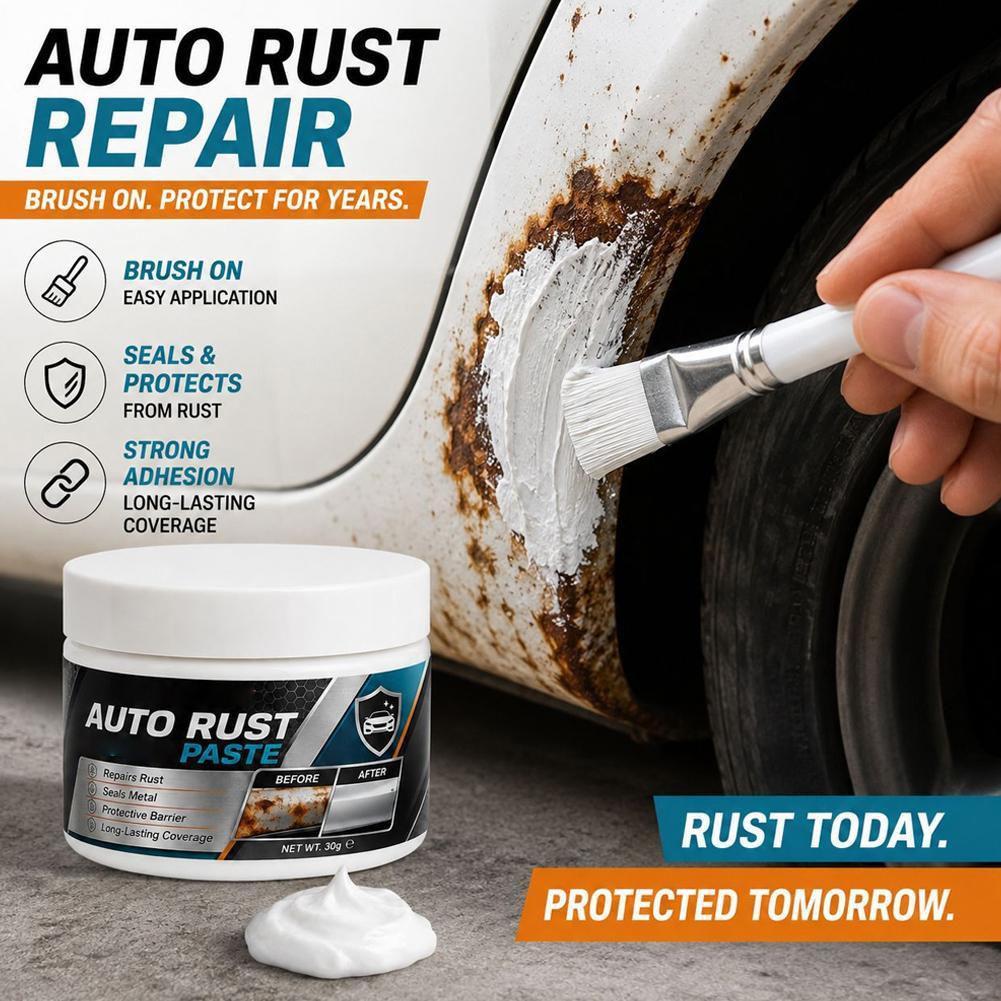 Pasta Removedora De Ferrugem De Metal Para Carro Dissolve Instantaneamente E Restaura Uma Superfície Limpa Em Peças Auto