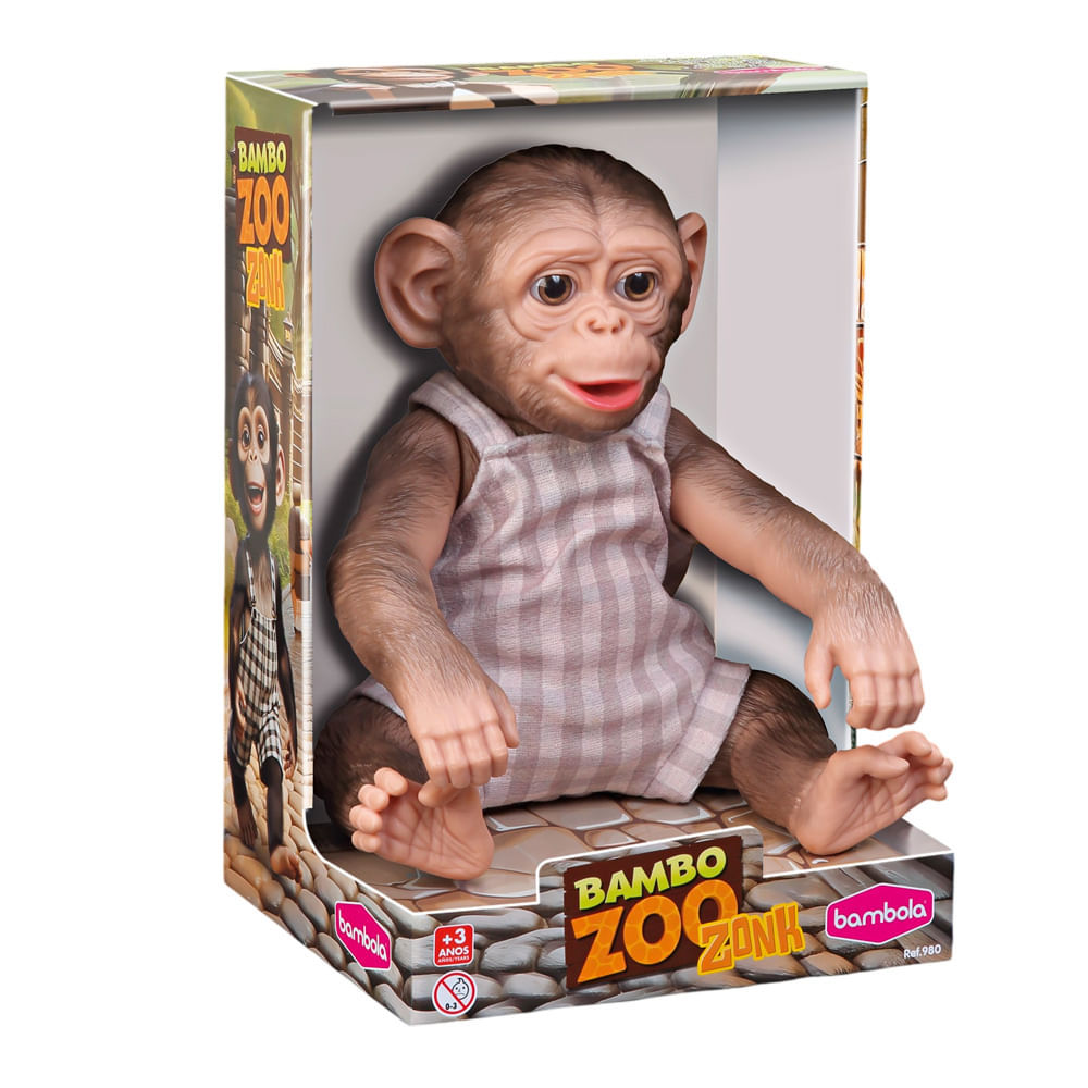 Macaco Bambo Zoo Vinil Bambola