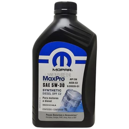 Óleo De Motor Diesel Sintético 5W30 Maxpro Jeep K68231014La Jeep K68231014LA