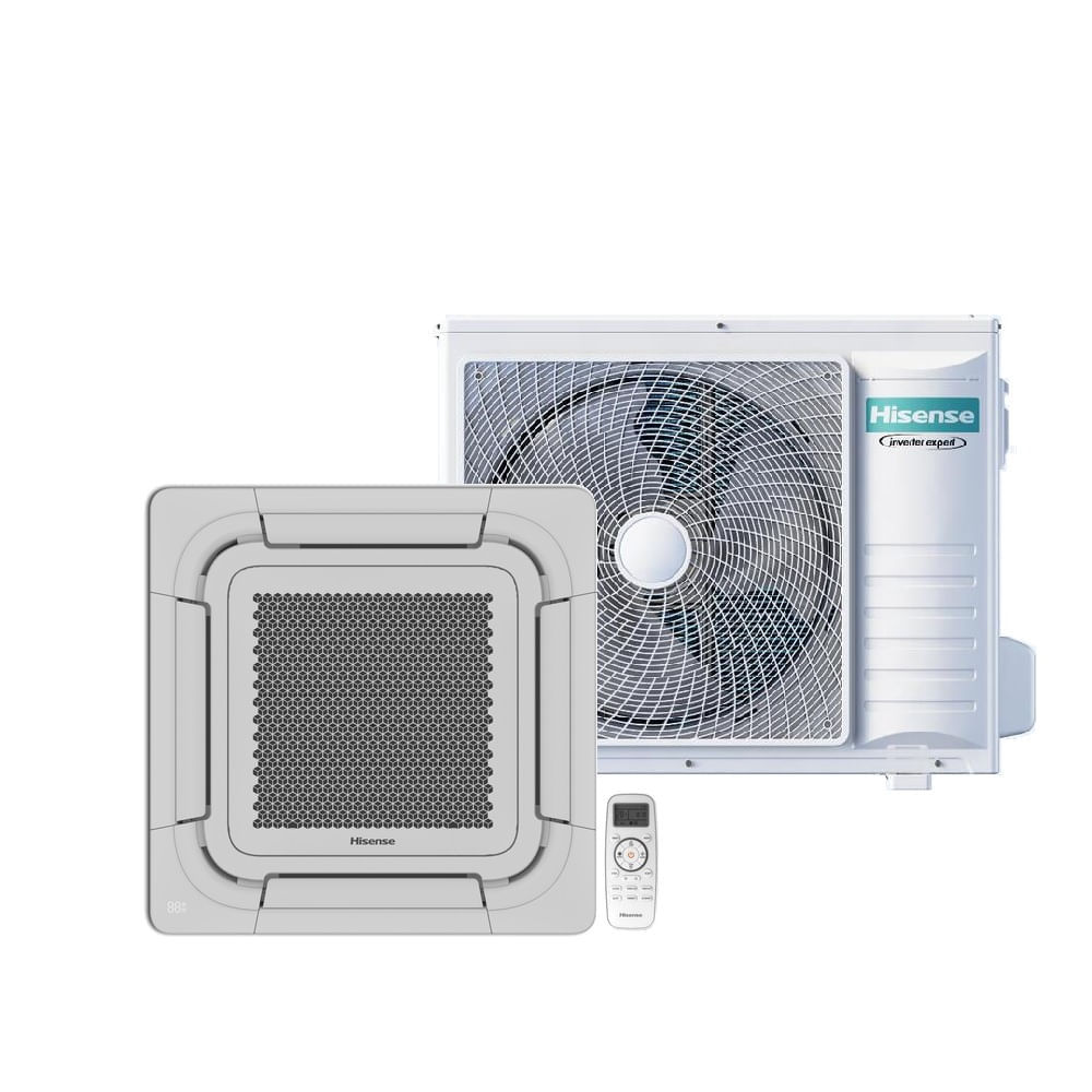 Ar Condicionado Split Cassete Inverter Hisense Wi-Fi 36000 BTU/h Frio Monofásico AUW-36T4RKC – 220 Volts