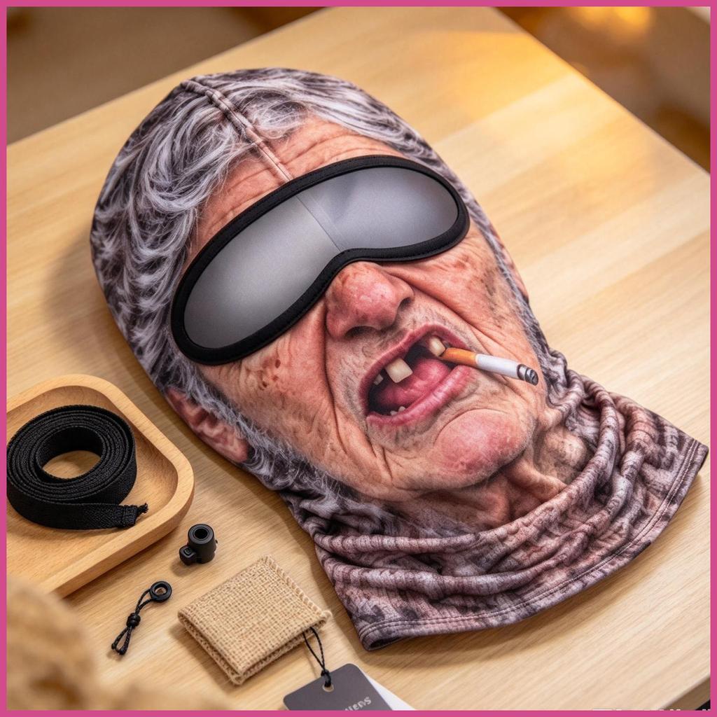 Rosto Impressão Máscara De Esqui Digital Engraçado Proteção Solar Pescoço Gaiter Snowboard Festa Facial Para Adultos Hom