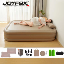 Colchão Inflável Casal Cama de Casal Bomba Inflável Com Bateria De Lítio Integrada JOYFOX