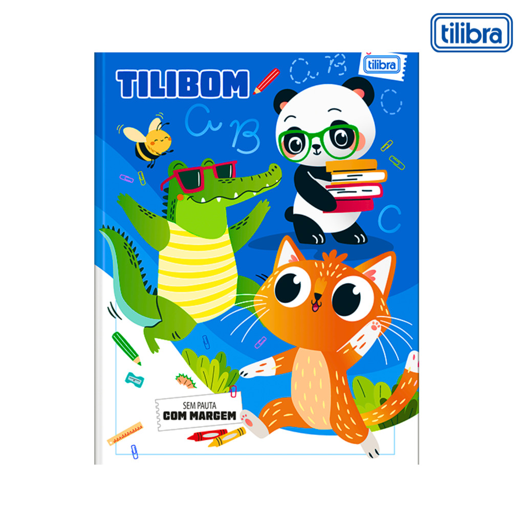 Caderno Brochura Universitario Sem Pauta Com Margem -TILIBRA