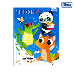 Caderno Brochura Universitario Sem Pauta Com Margem -TILIBRA