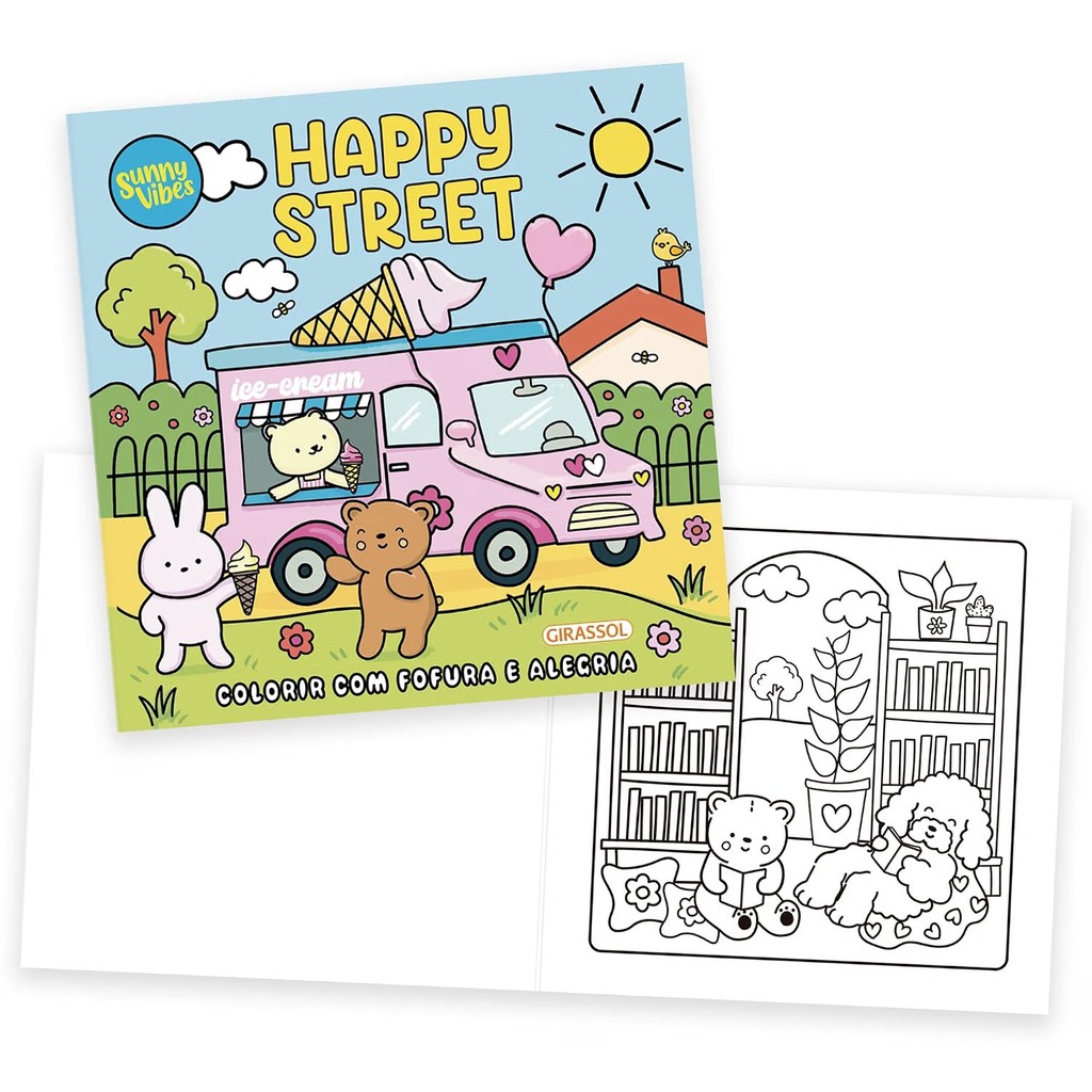 Sunny Vibes | Happy Street -|Colorir com Fofura e Alegria — imagem 2 de 2
