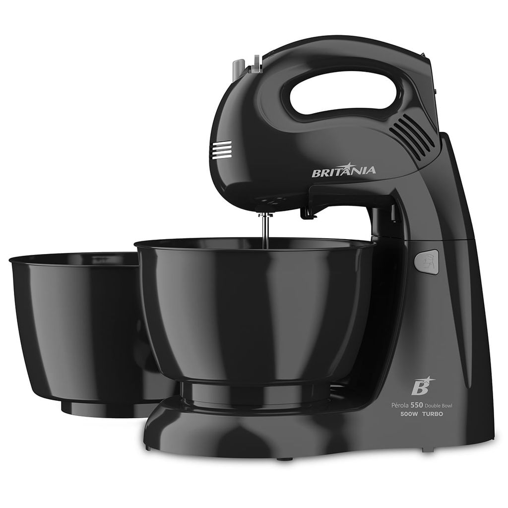 Batedeira Britânia 500W 4 velocidades Pérola 550 Double Bowl — oferta na Shopee