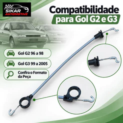 Cabo Acionador Fechadura Porta Dianteira Direita Gol Parati Saveiro G2 G3